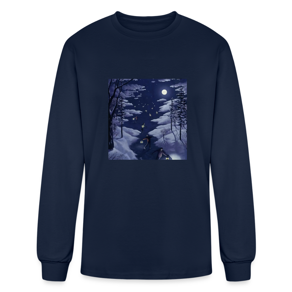 Men's Long Sleeve T-Shirt - navy