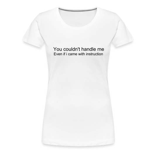 Women’s Premium T-Shirt WOMEN POWER - white