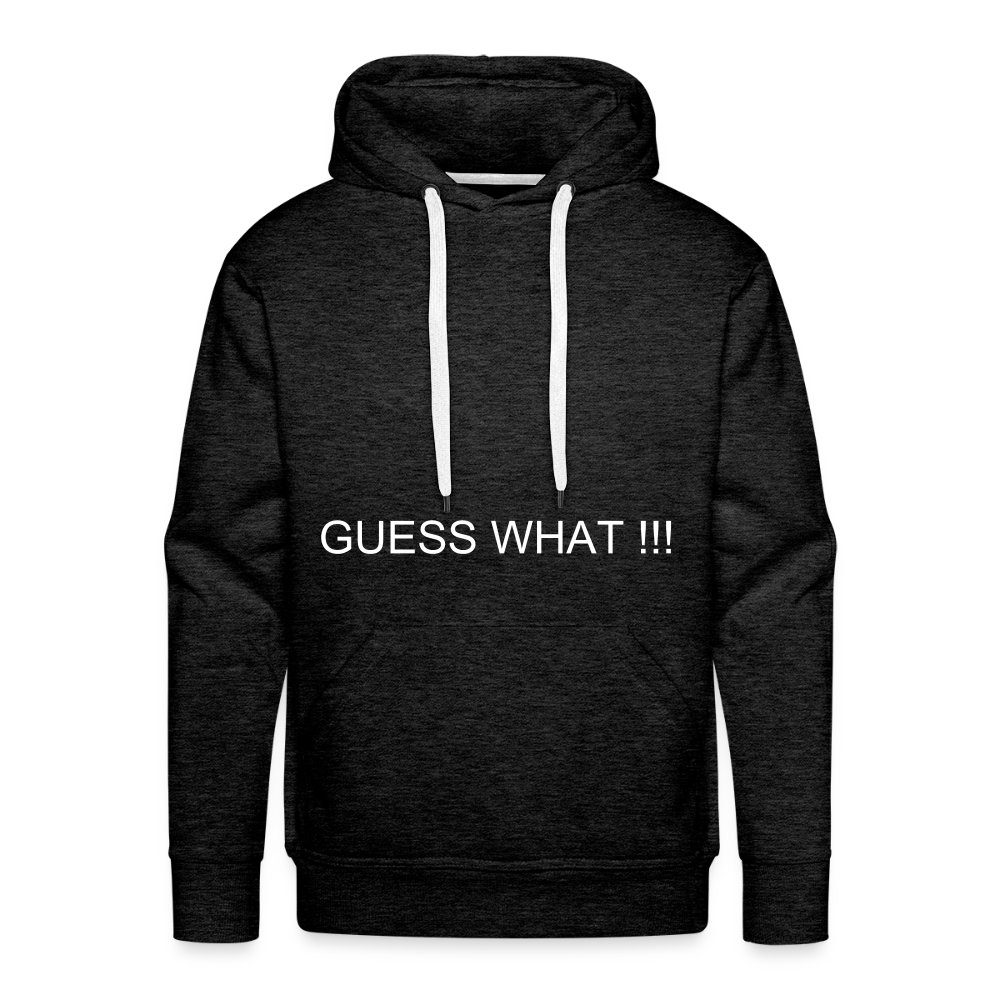 Men’s Premium Hoodie CHIN UP - charcoal grey