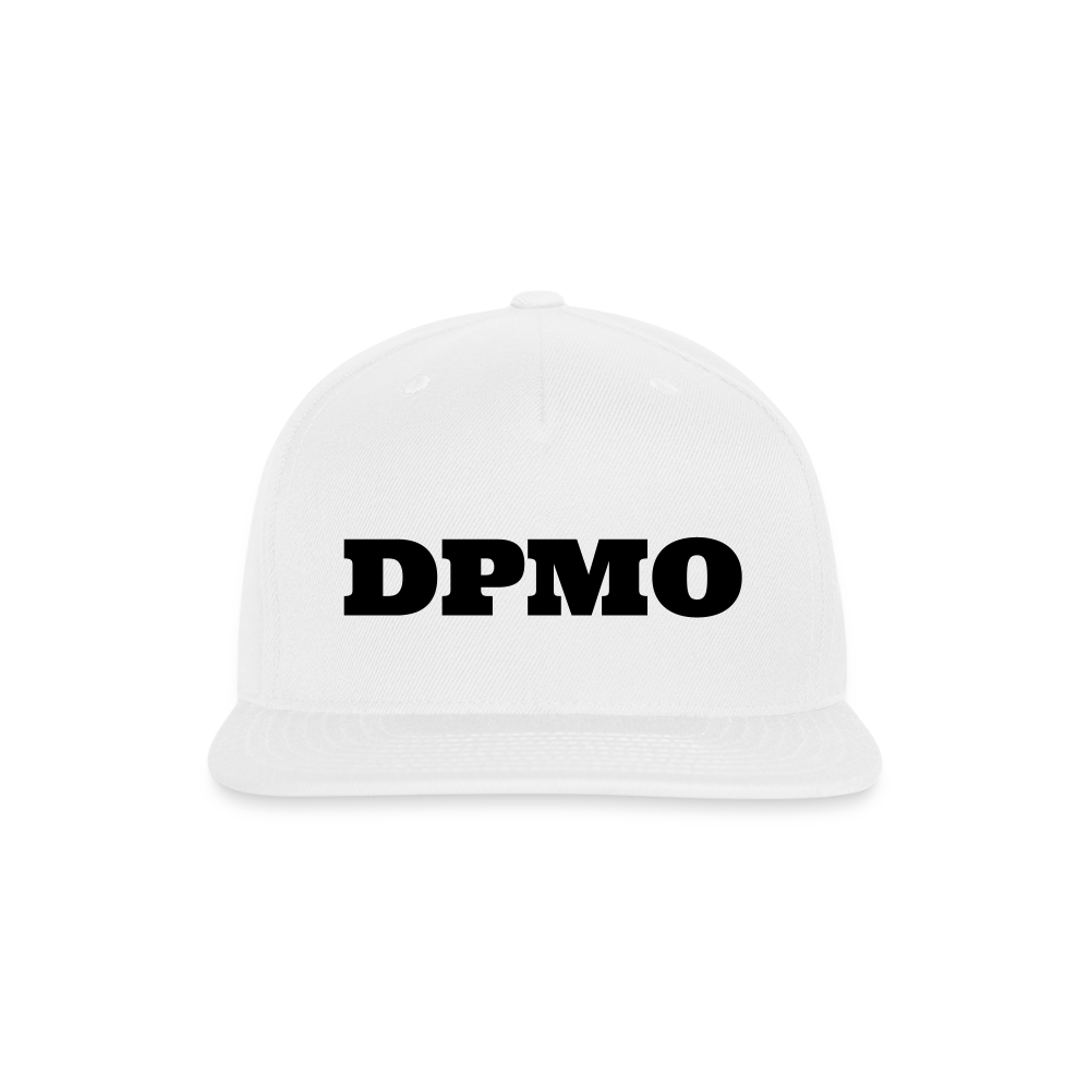 Snapback Baseball Cap DPMO - white