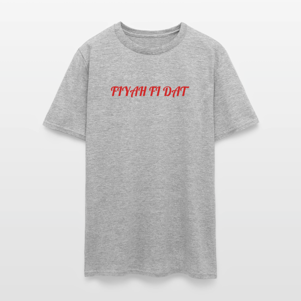 Men's T-Shirt | GILDAN 5000 FIYAH FI DAT - heather gray