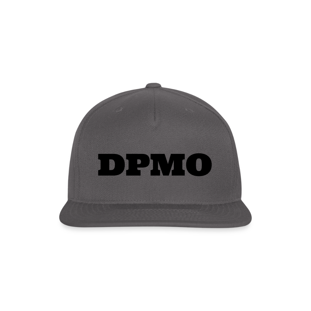 Snapback Baseball Cap DPMO - dark grey