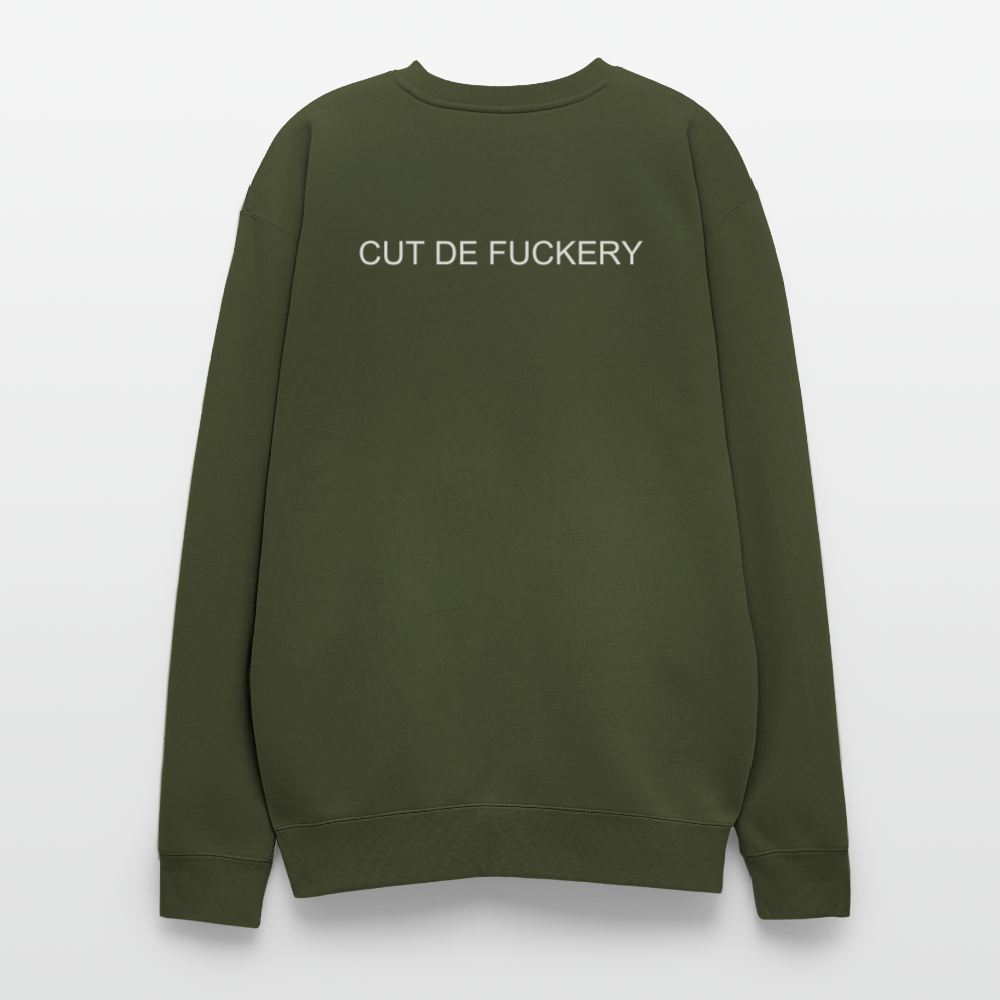 Oversized Crewneck Sweatshirt C/D/F - olive green