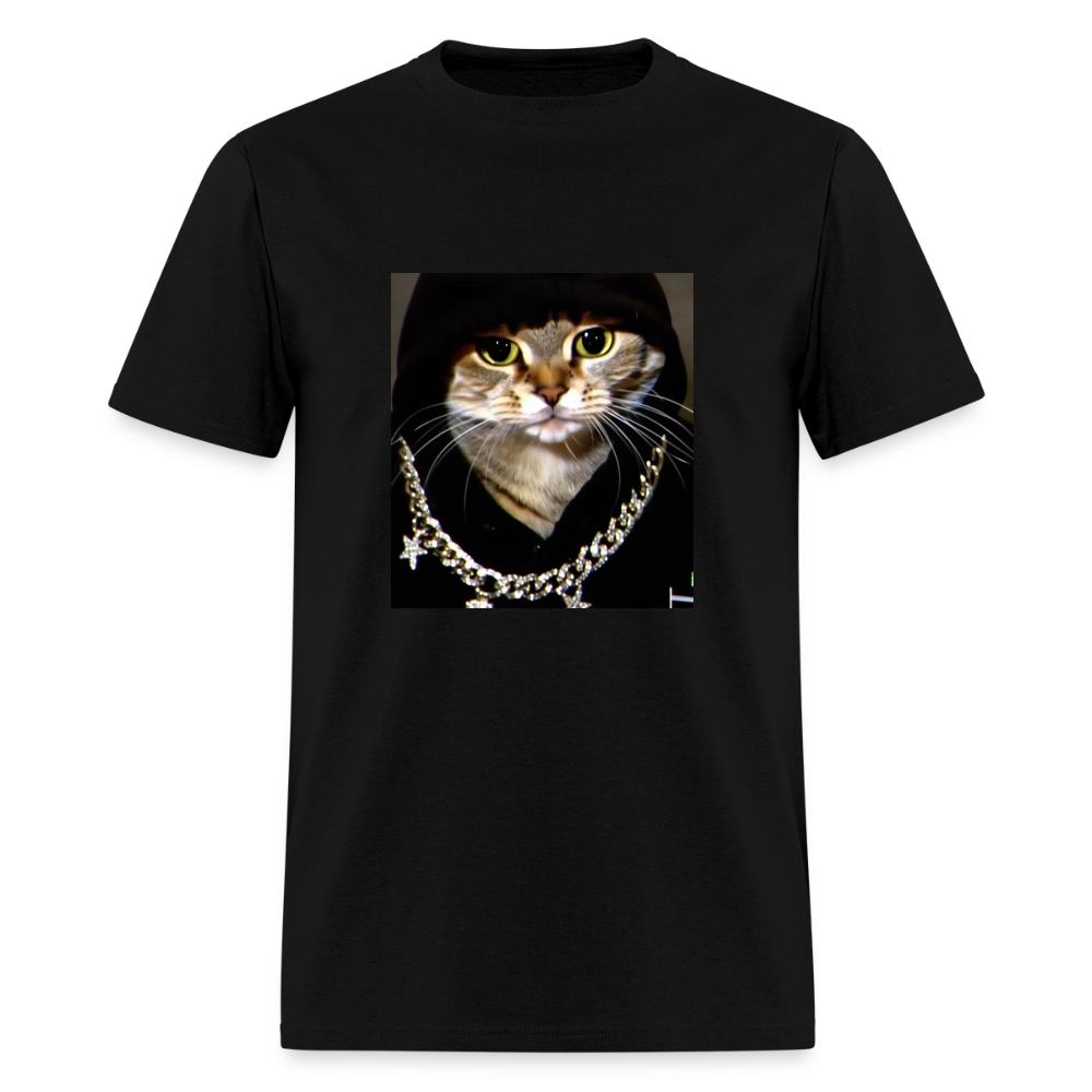 Men's T-Shirt | GILDAN 5000 BLING LING CAT - black