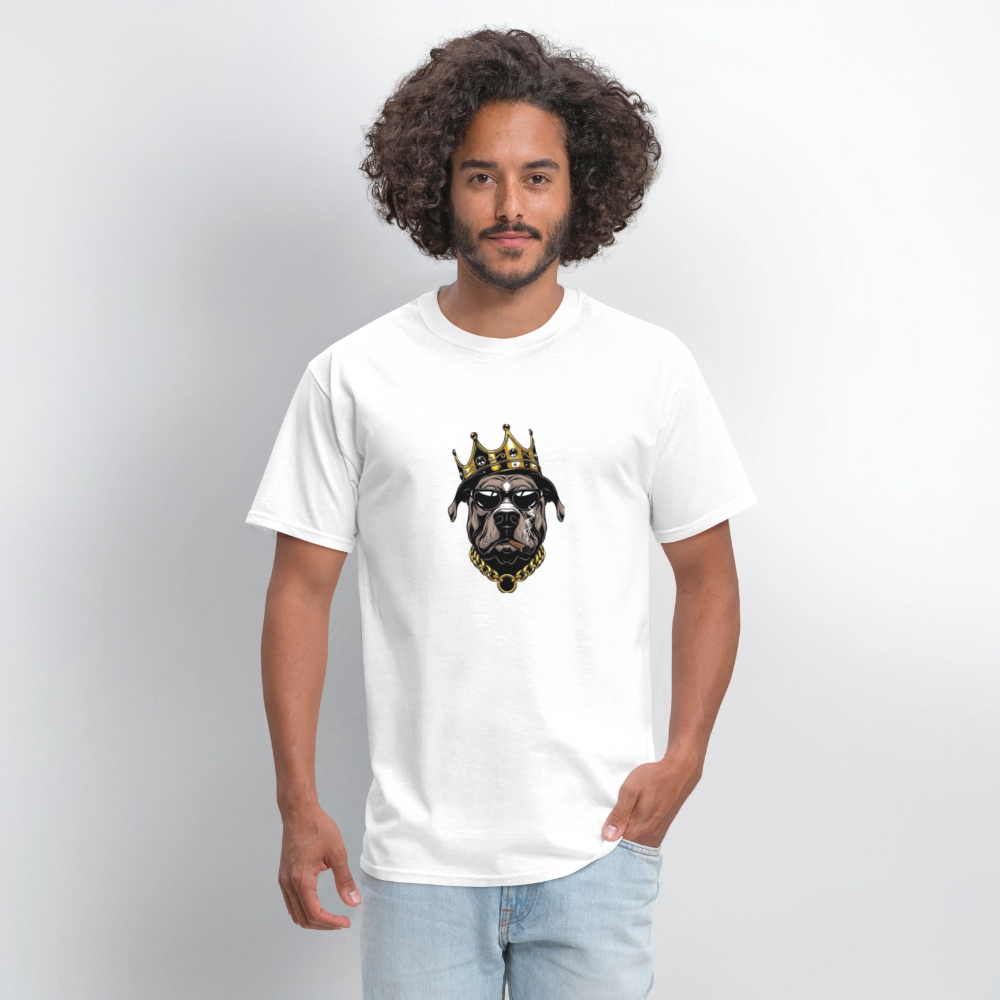 Men's T-Shirt | GILDAN 5000 KING K9 - white