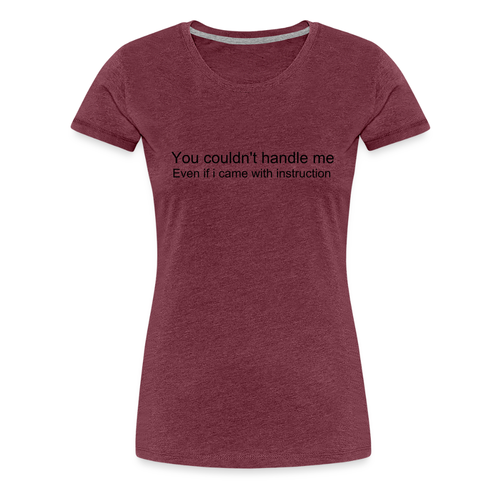 Women’s Premium T-Shirt WOMEN POWER - heather burgundy