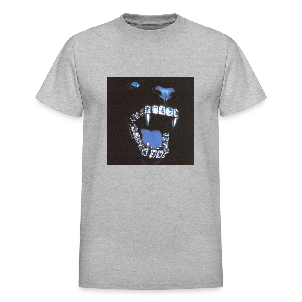 Gildan Ultra Cotton Adult T-Shirt bling bling teeth - heather gray