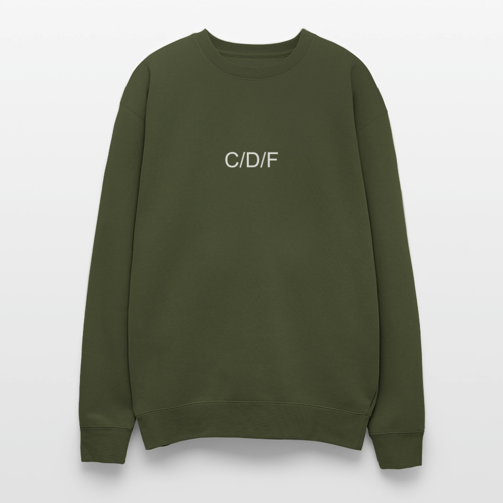 Oversized Crewneck Sweatshirt C/D/F - olive green