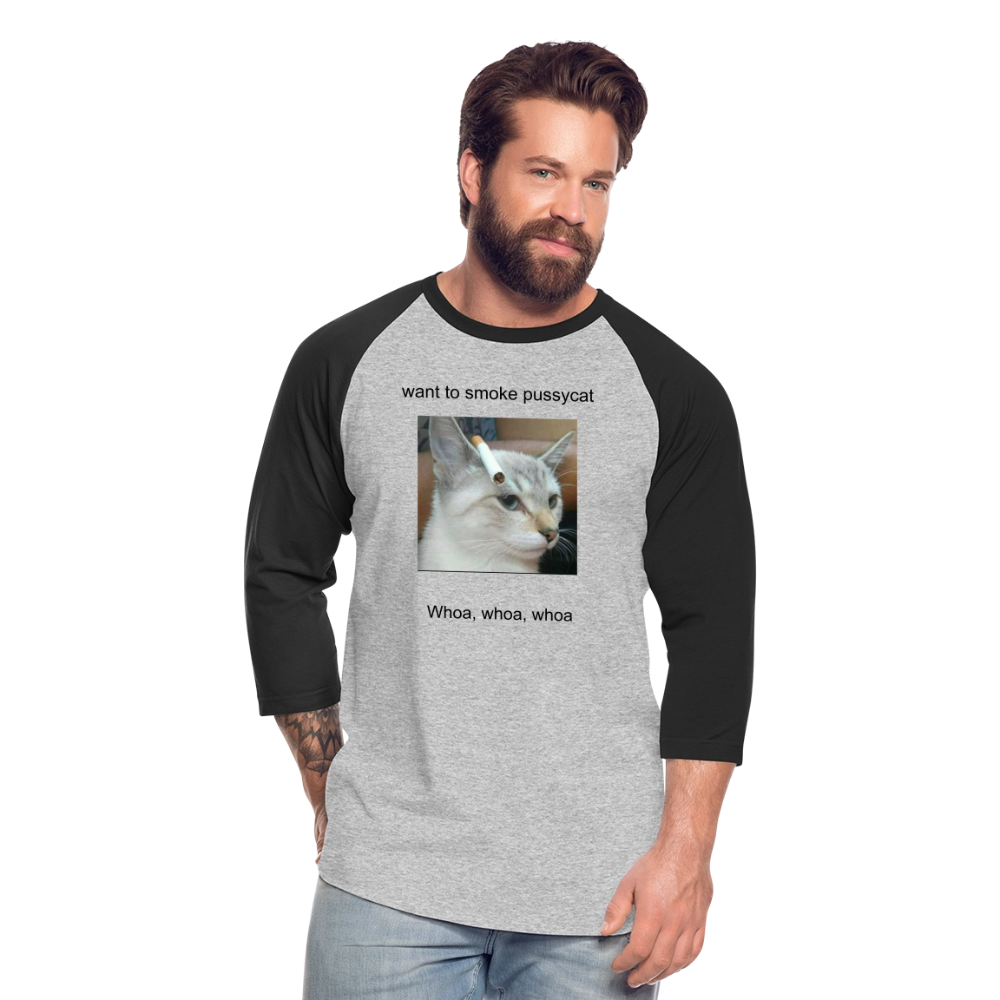 Baseball T-Shirt - heather gray/black