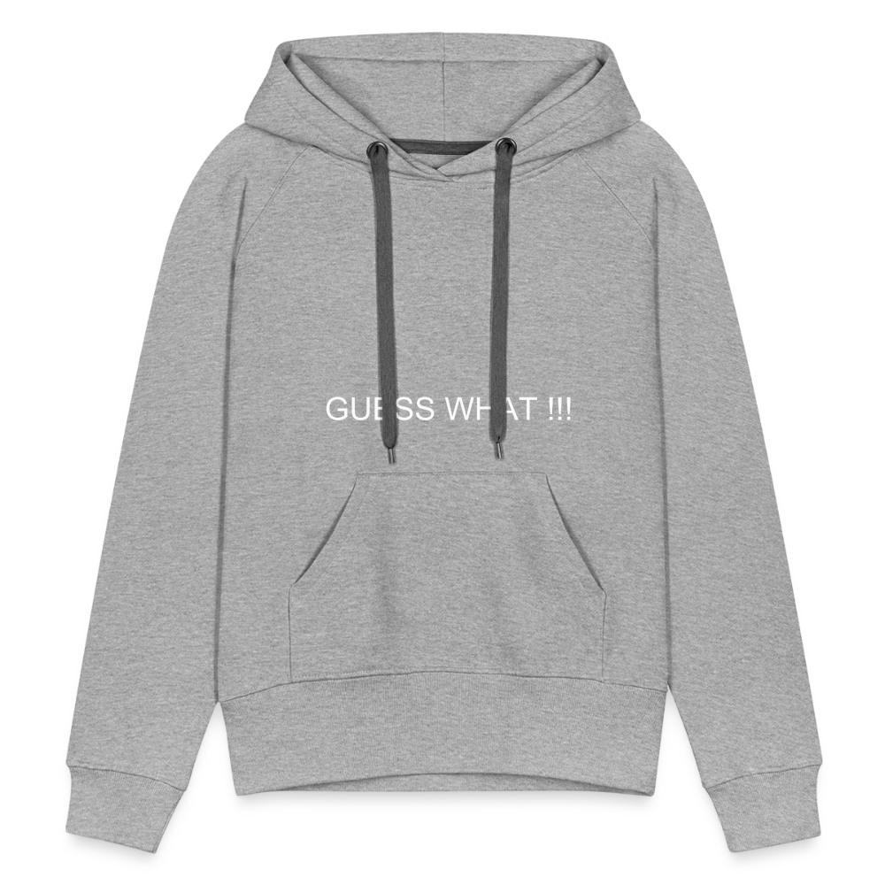 Women’s Premium Hoodie I AM A BOSS OF MY OWN PATH - heather grey