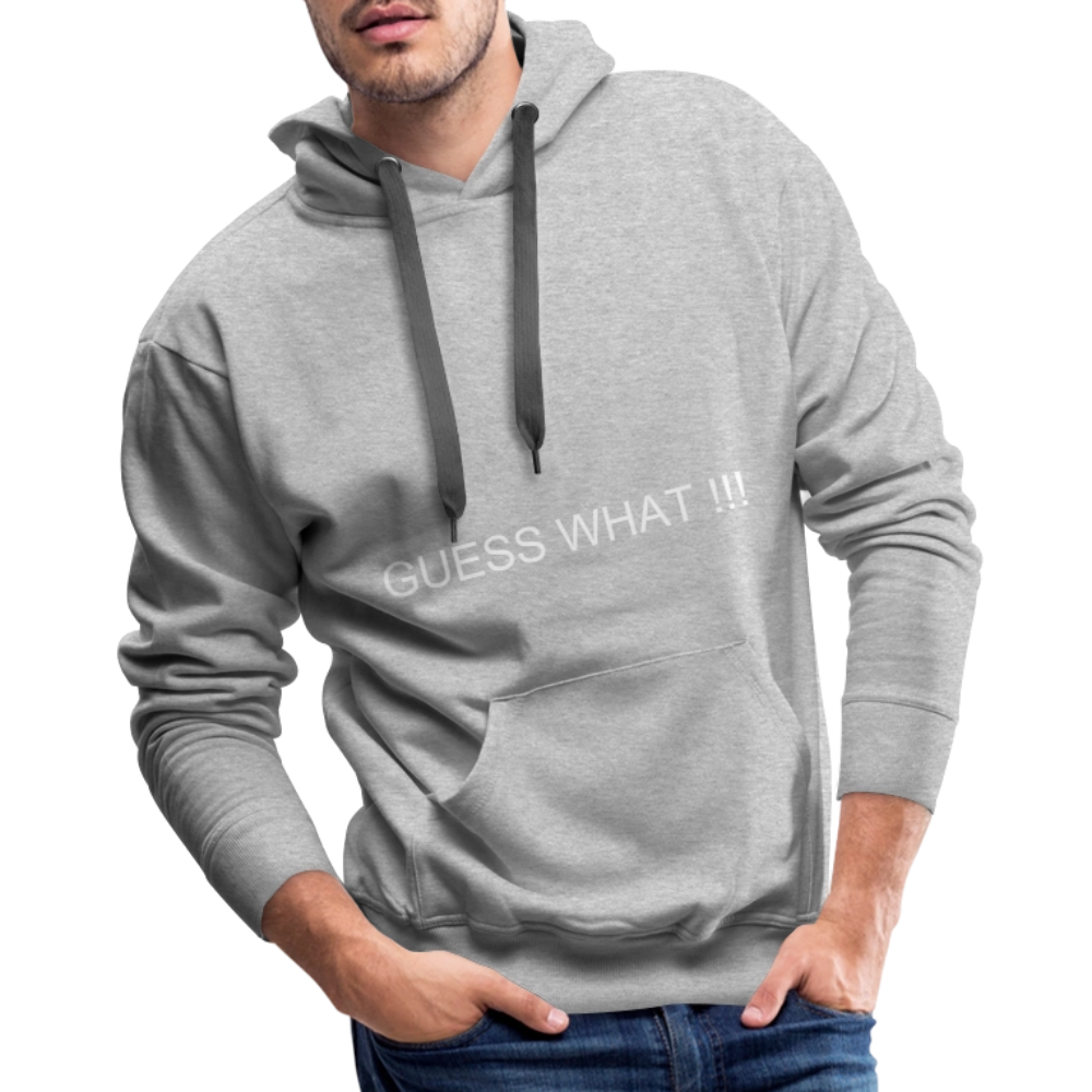 Men’s Premium Hoodie CHIN UP - heather grey