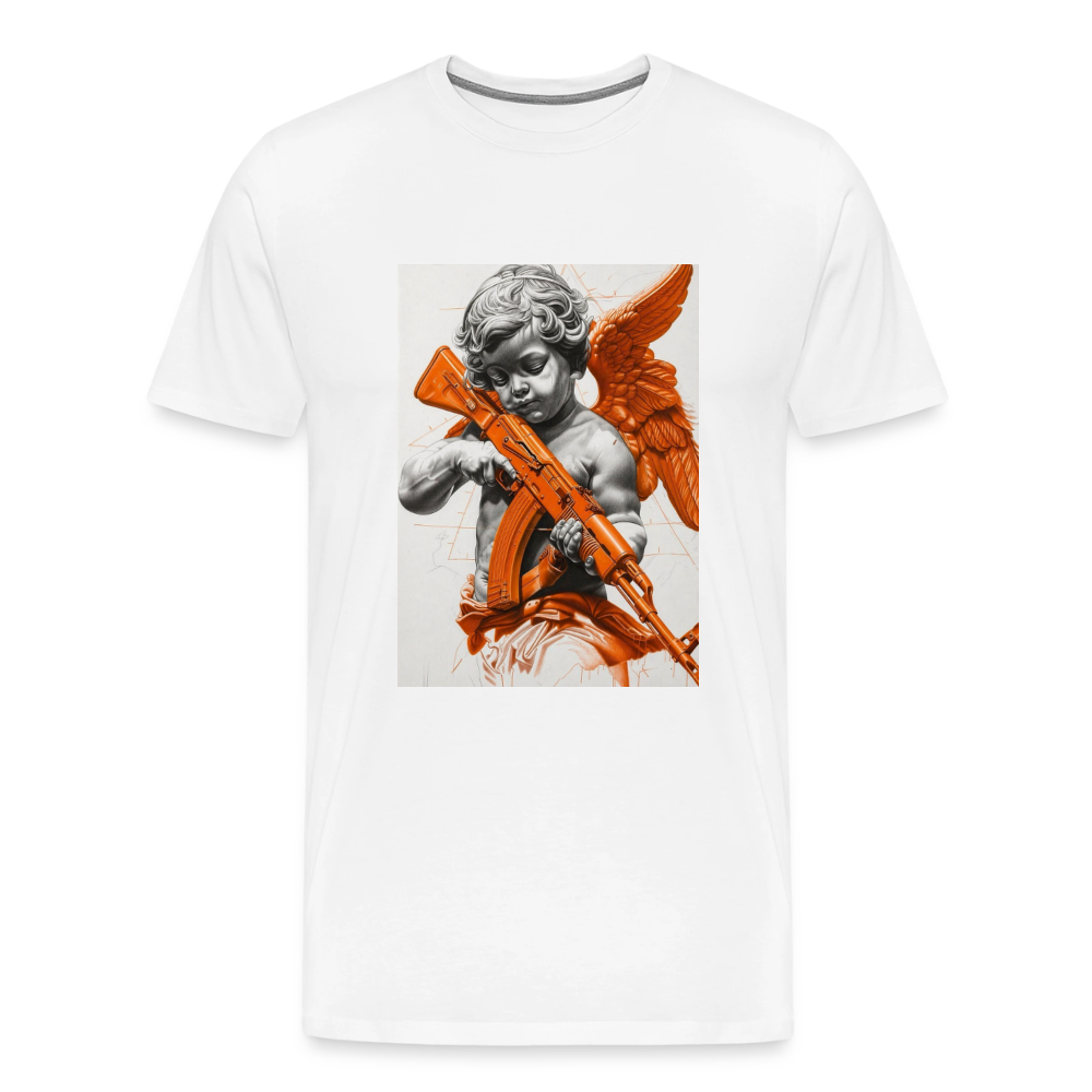 Men's Premium T-Shirt FINISH EVIL - white