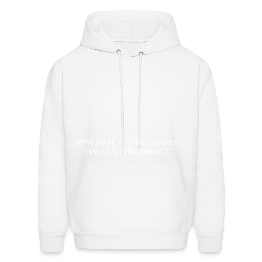 Men's Hoodie LIVE AND DIRECT - white