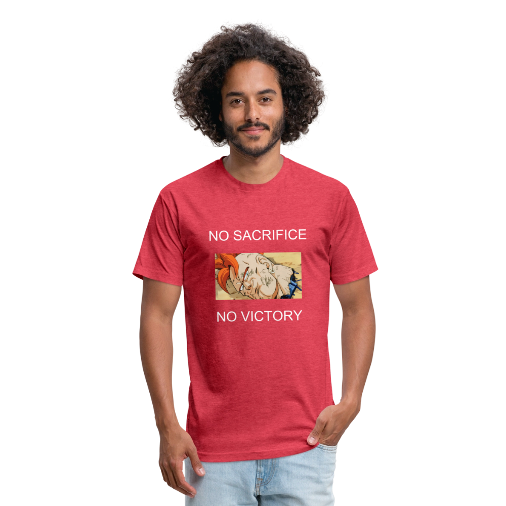 Fitted Cotton/Poly T-Shirt by Next Level THINK OF 16 - heather red