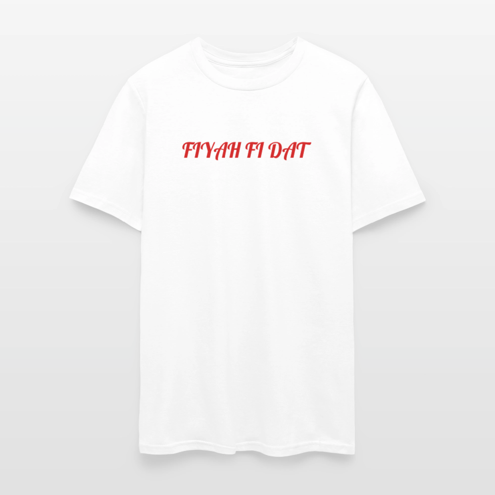 Men's T-Shirt | GILDAN 5000 FIYAH FI DAT - white