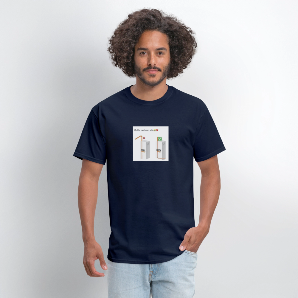 Men's T-Shirt | GILDAN 5000 DIFFRENT DRINK - navy