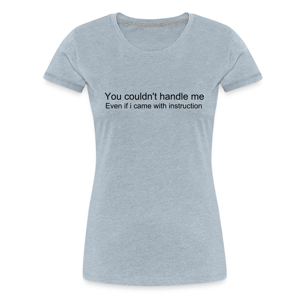 Women’s Premium T-Shirt WOMEN POWER - heather ice blue