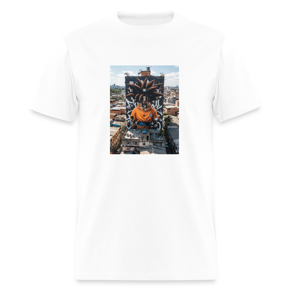 Men's T-Shirt | GILDAN 5000 Rasta Goku city - white