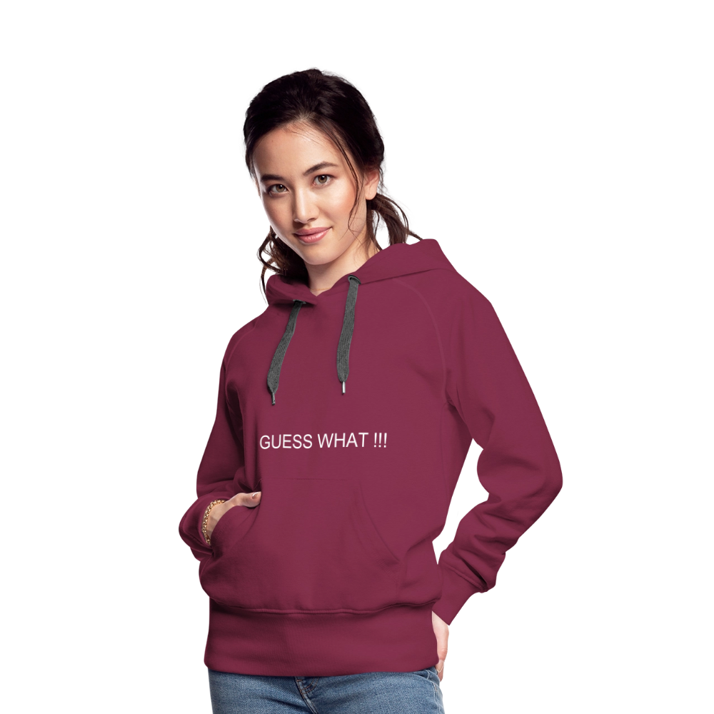 Women’s Premium Hoodie I AM A BOSS OF MY OWN PATH - burgundy