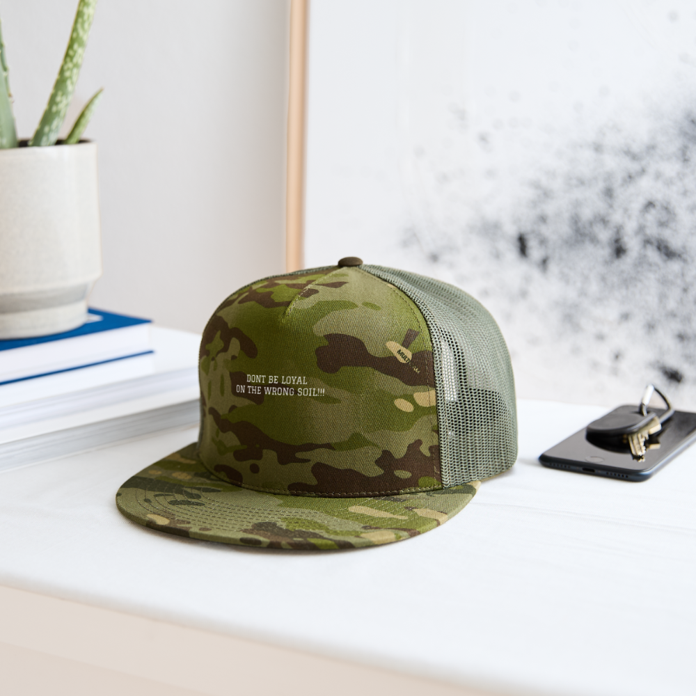 Trucker Hat DONT BE LOYAL ON THE WRONG SOIL - MultiCam\green