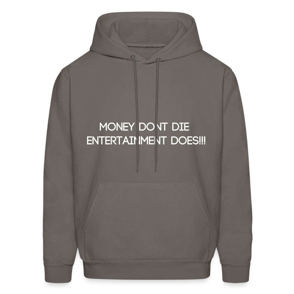 Men's Hoodie MONEY DONT DIE - asphalt gray