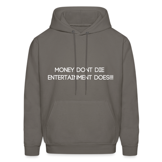 Men's Hoodie MONEY DONT DIE - asphalt gray