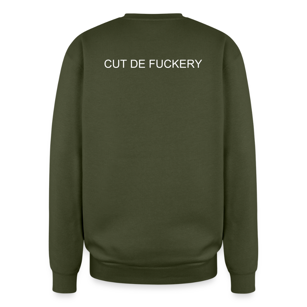 Oversized Crewneck Sweatshirt C/D/F - olive green