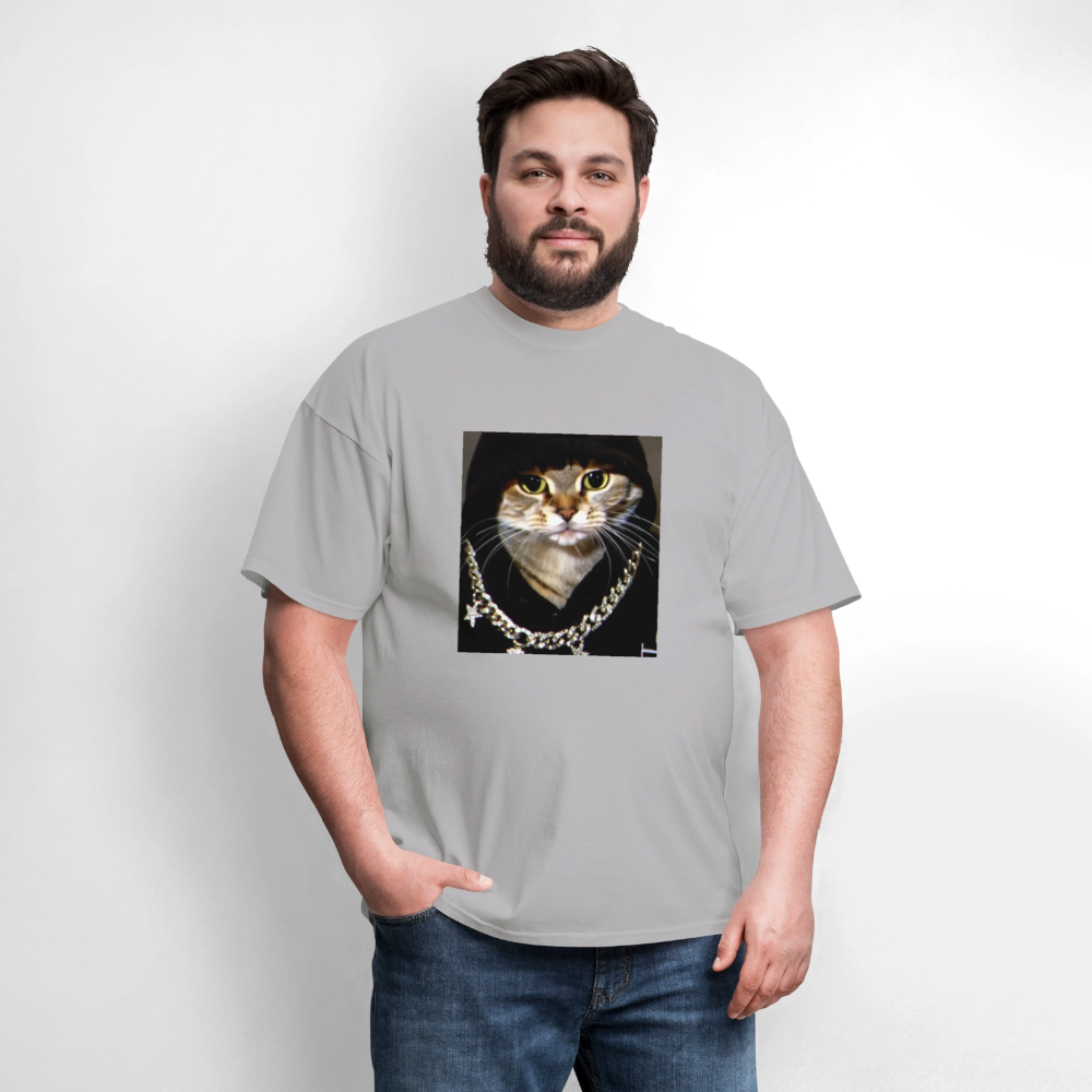 Men's T-Shirt | GILDAN 5000 BLING LING CAT - gravel 