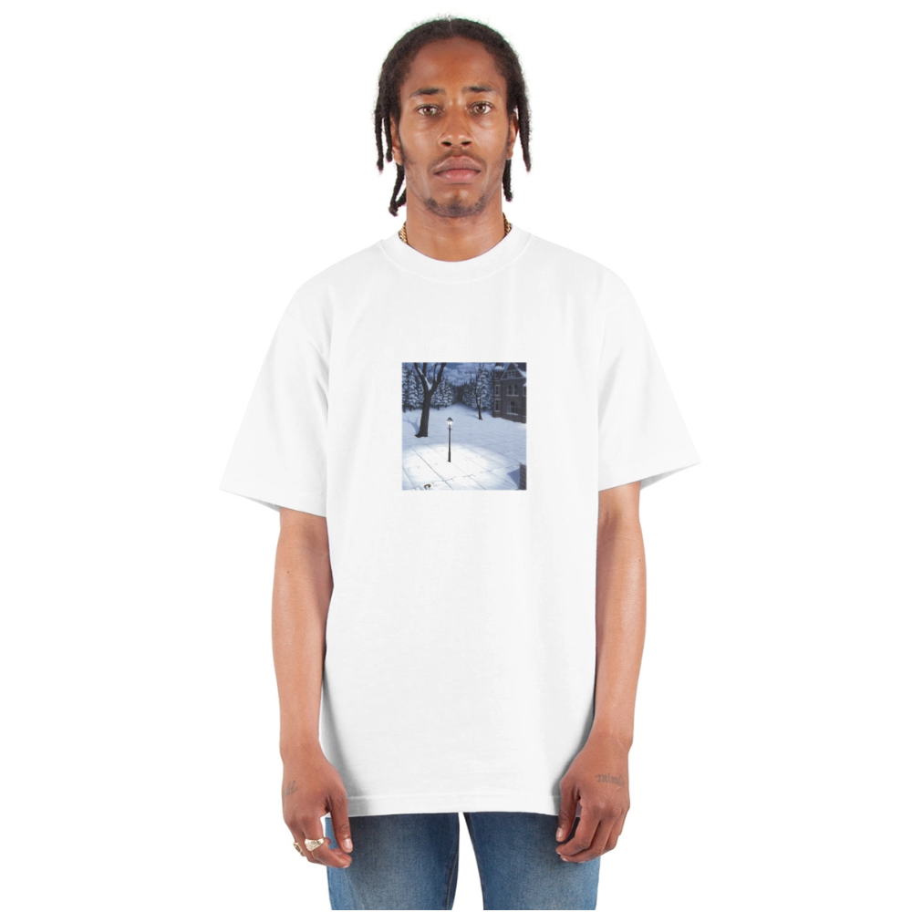 Unisex Oversized Heavyweight T-Shirt snow comfort - white