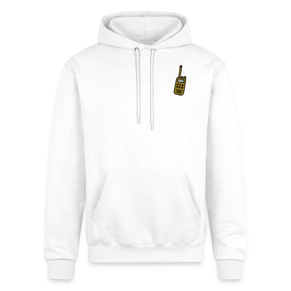 Champion Unisex Powerblend Hoodie WALKIE TALKIE - white