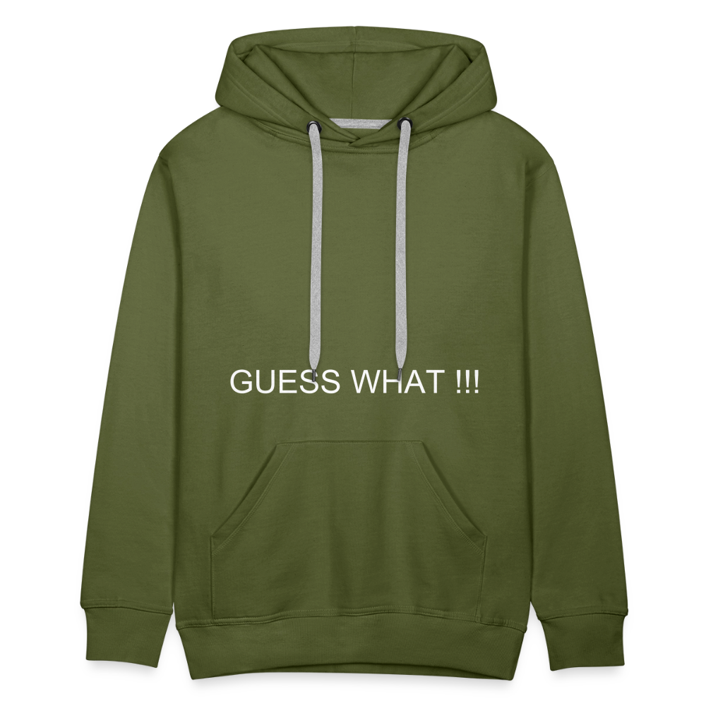 Men’s Premium Hoodie CHIN UP - olive green