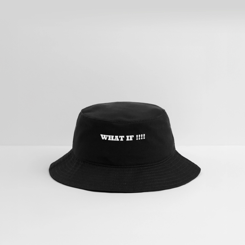 Bucket Hat WHAT IF !!!! - black