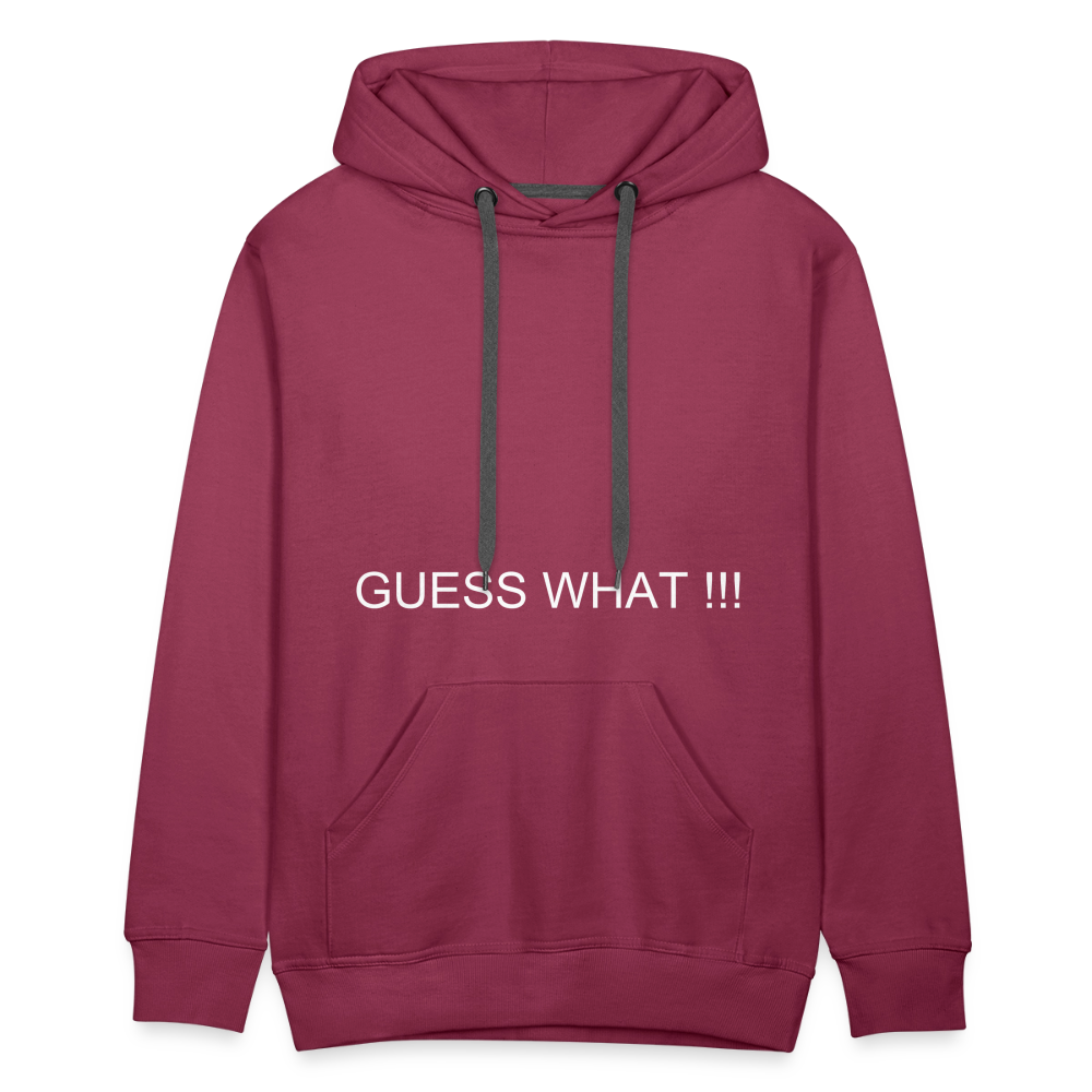 Men’s Premium Hoodie CHIN UP - burgundy