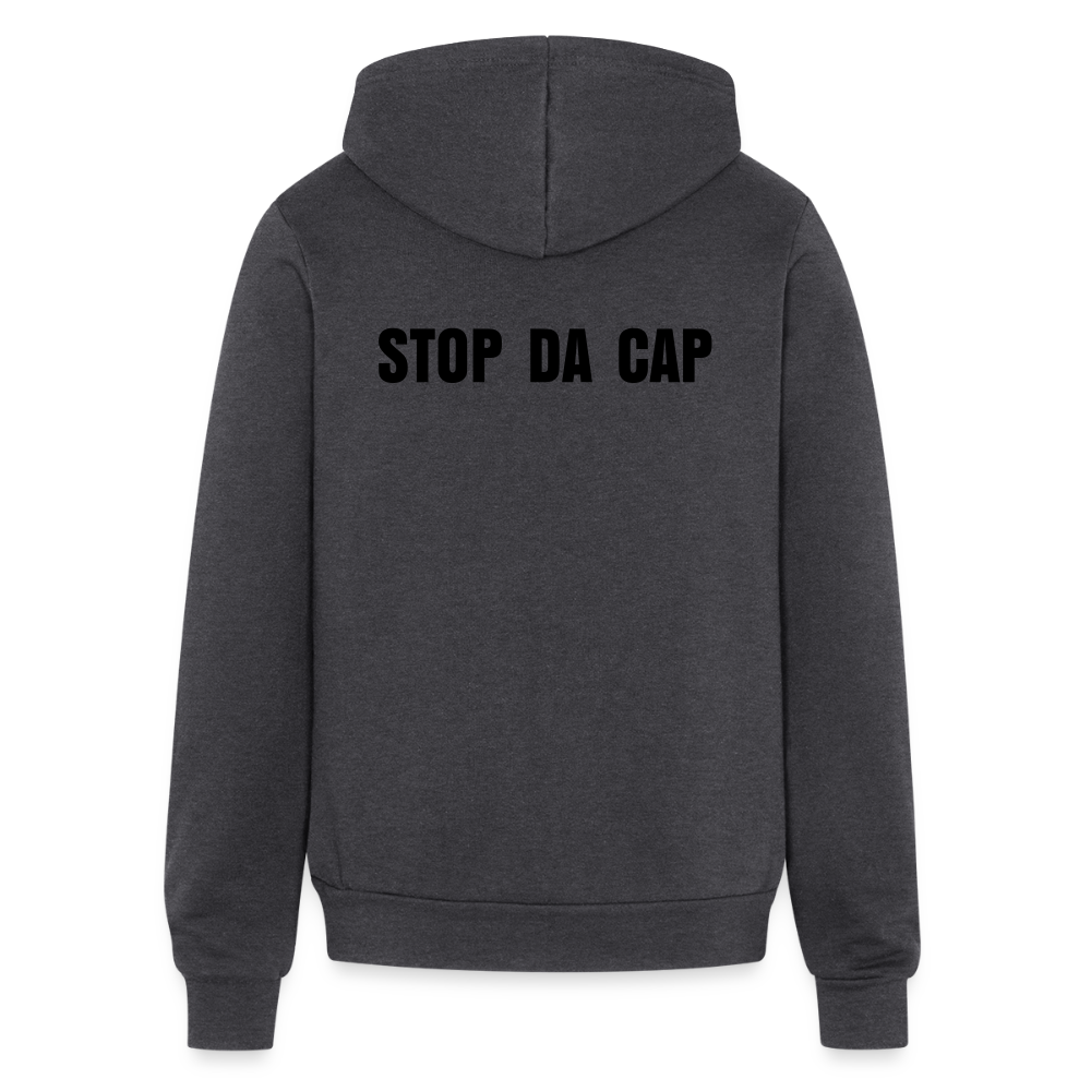 Bella + Canvas Unisex Full Zip Hoodie CAP - charcoal grey