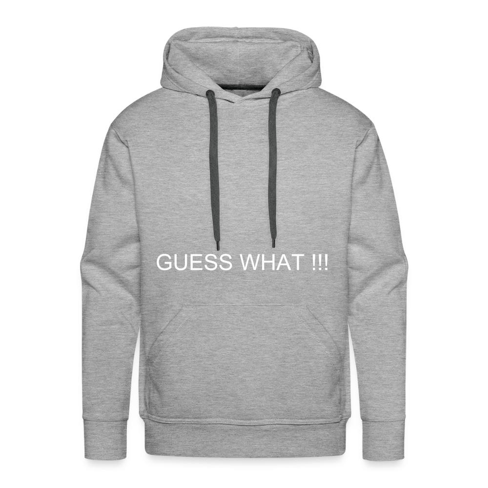 Men’s Premium Hoodie CHIN UP - heather grey