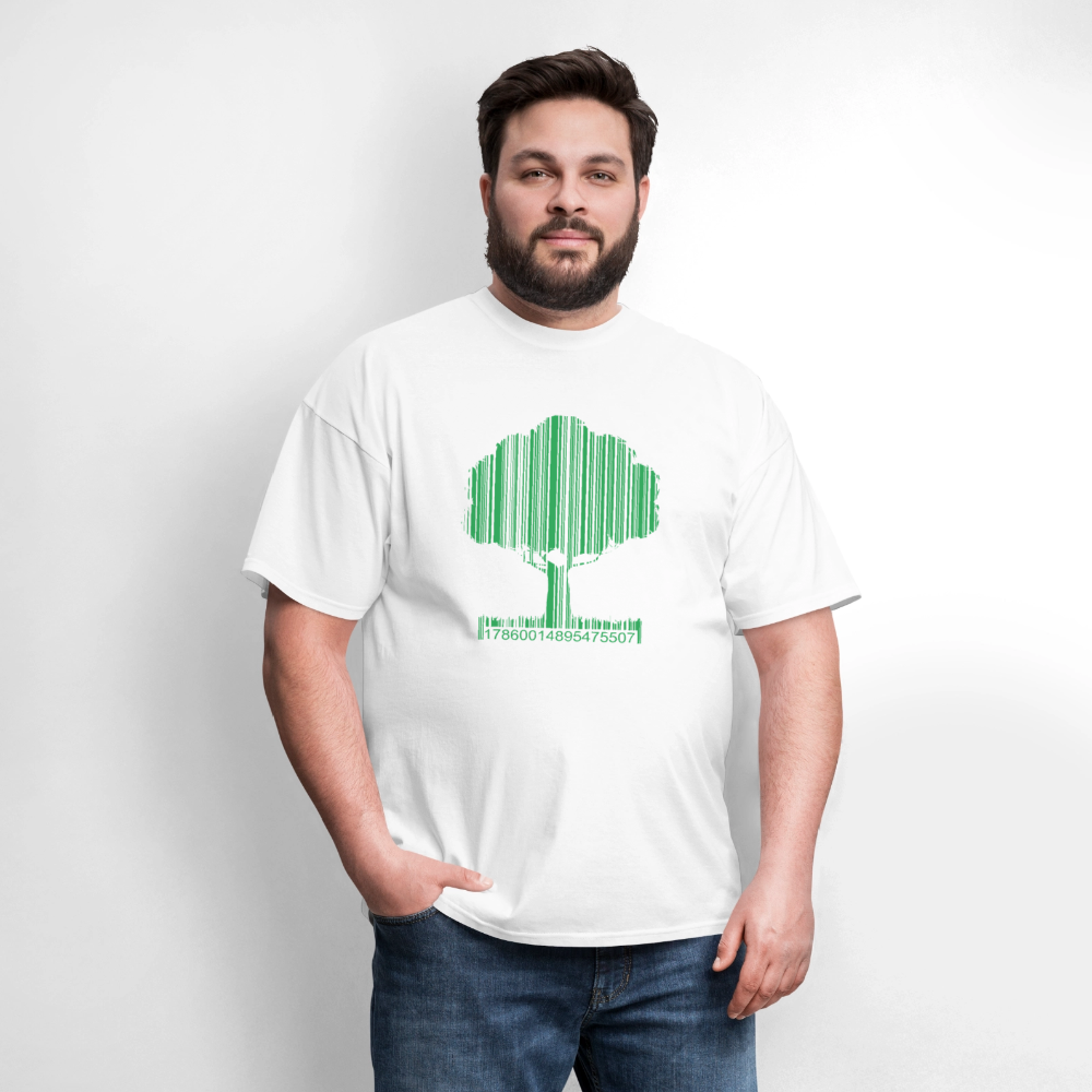 Men's T-Shirt | GILDAN 5000 EVER GREEN - white