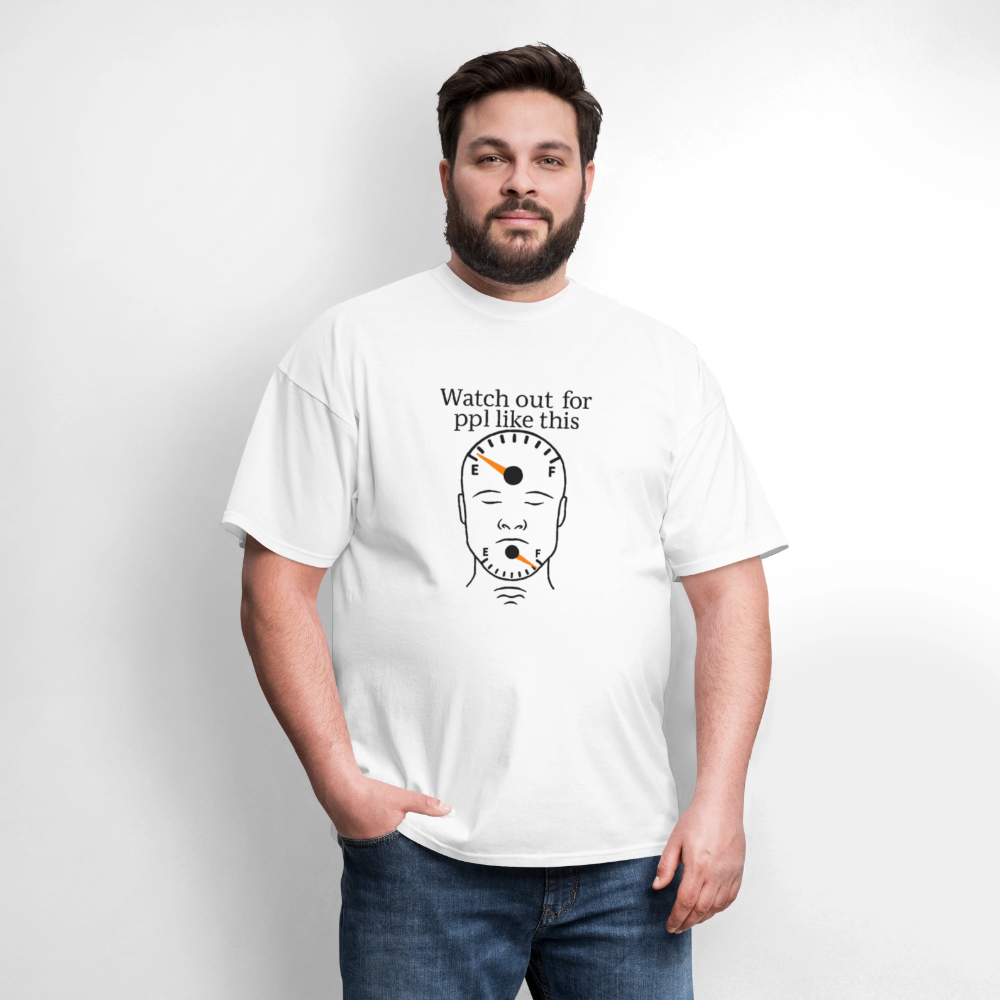Men's T-Shirt | GILDAN 5000 EMPTY HEAD FULL MOUTH - white