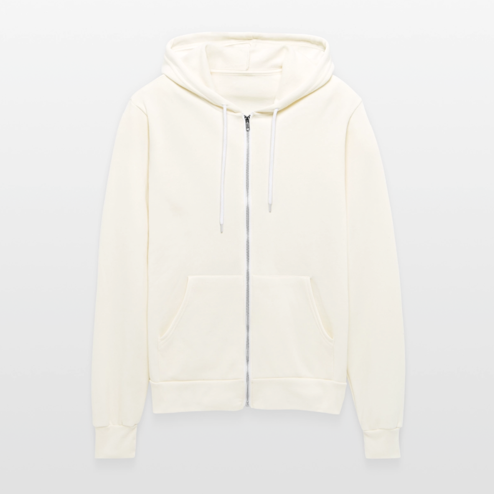 Unisex Full Zip Hoodie STOP THA CAPPUCCINO !!! - vintage white