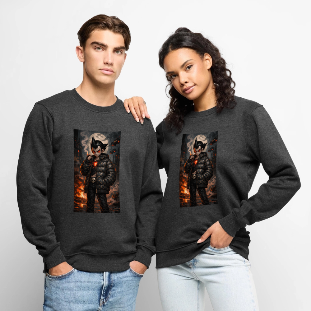 Men’s Premium Sweatshirt ASTRO DRIP - heather anthracite