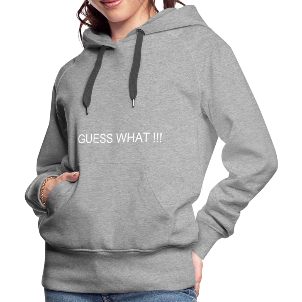 Women’s Premium Hoodie I AM A BOSS OF MY OWN PATH - heather grey