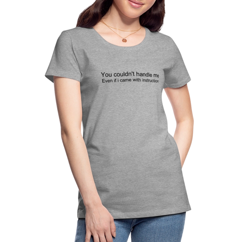Women’s Premium T-Shirt WOMEN POWER - heather gray