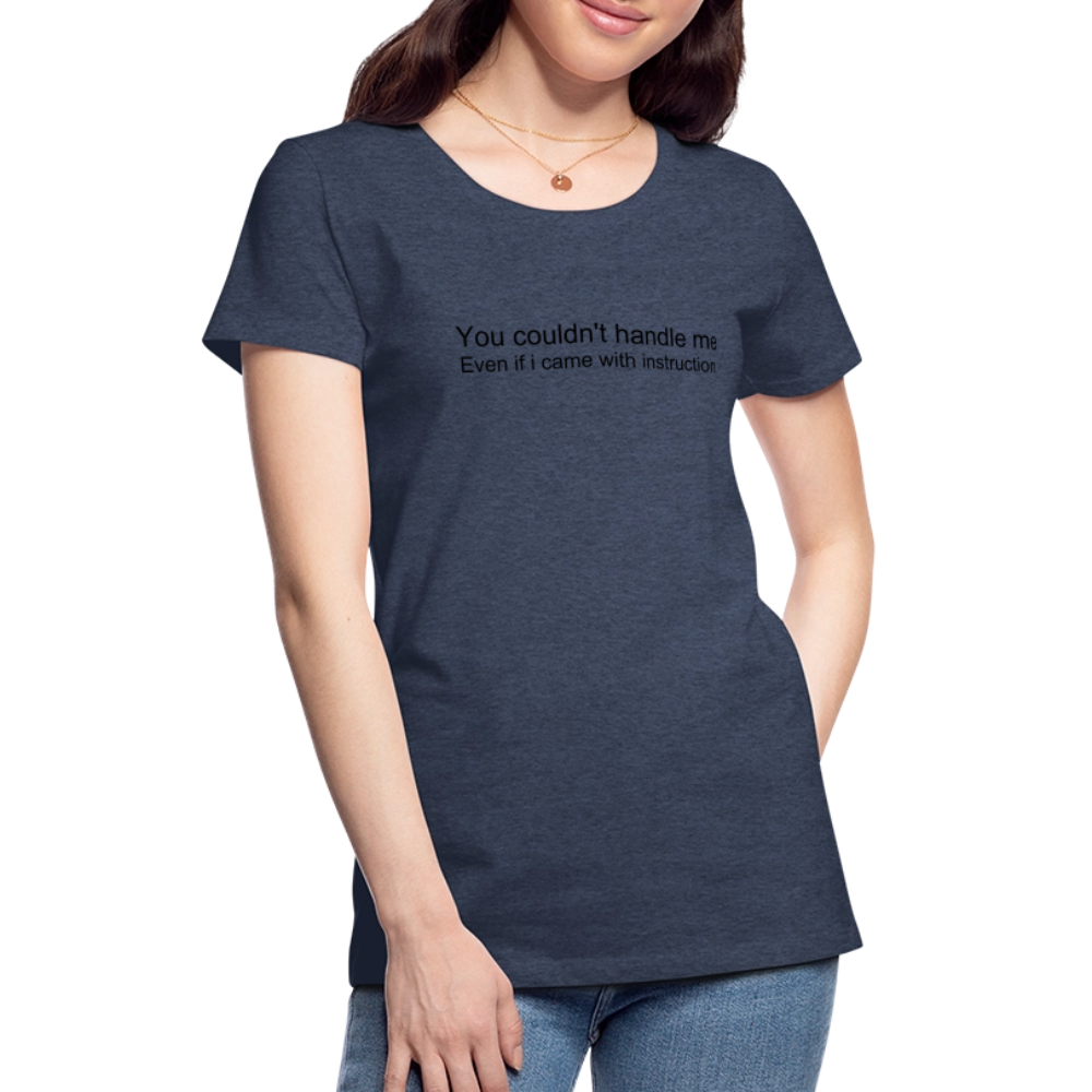 Women’s Premium T-Shirt WOMEN POWER - heather blue