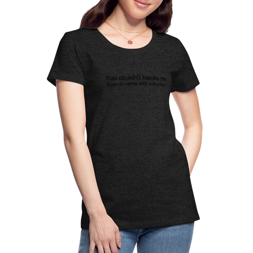 Women’s Premium T-Shirt WOMEN POWER - charcoal grey
