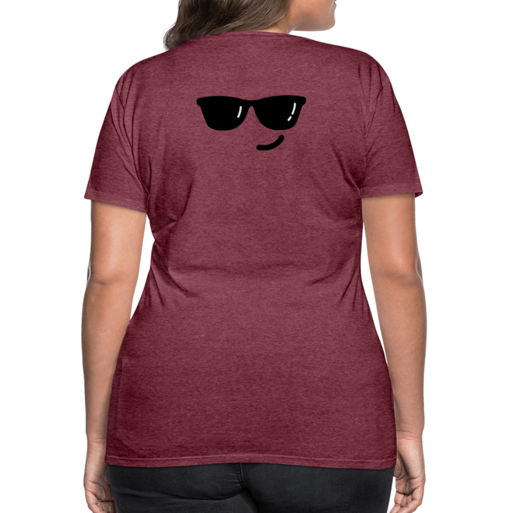Women’s Premium T-Shirt WOMEN POWER - heather burgundy