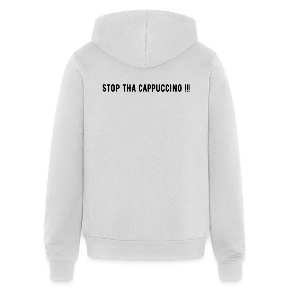 Unisex Full Zip Hoodie STOP THA CAPPUCCINO !!! - silver