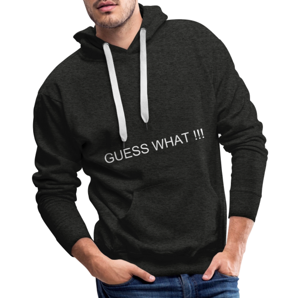 Men’s Premium Hoodie CHIN UP - charcoal grey