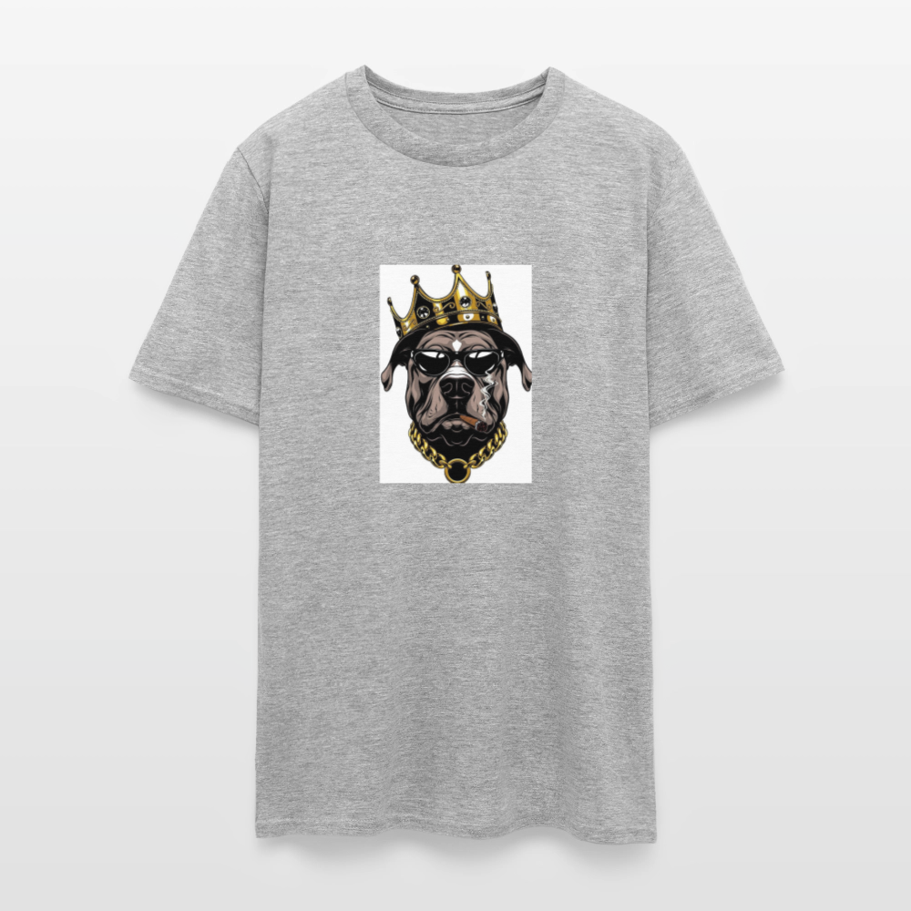 Men's T-Shirt | GILDAN 5000 KING K9 - heather gray