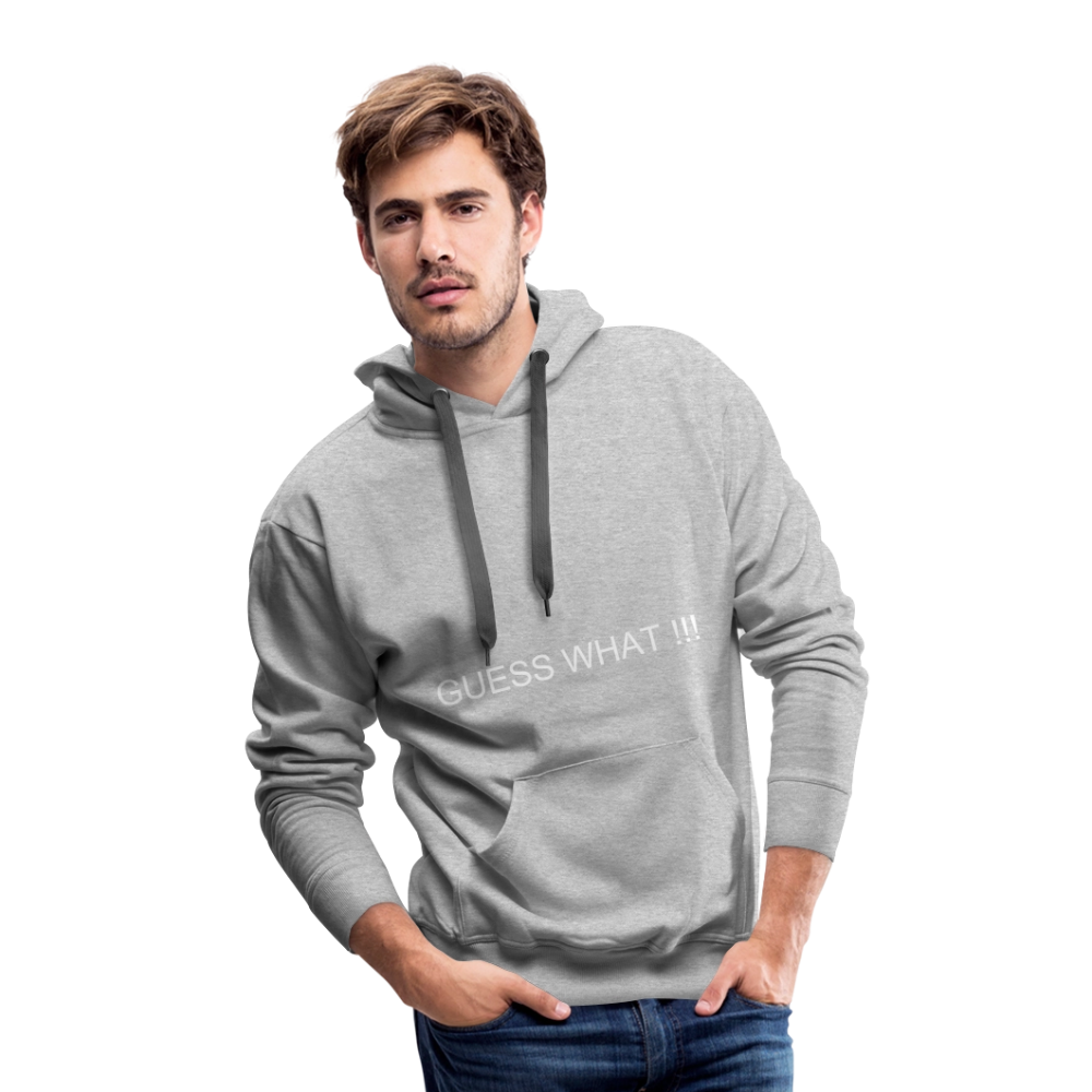 Men’s Premium Hoodie CHIN UP - heather grey