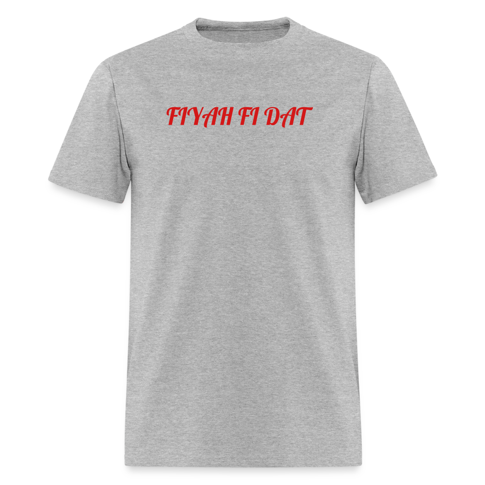 Men's T-Shirt | GILDAN 5000 FIYAH FI DAT - heather gray