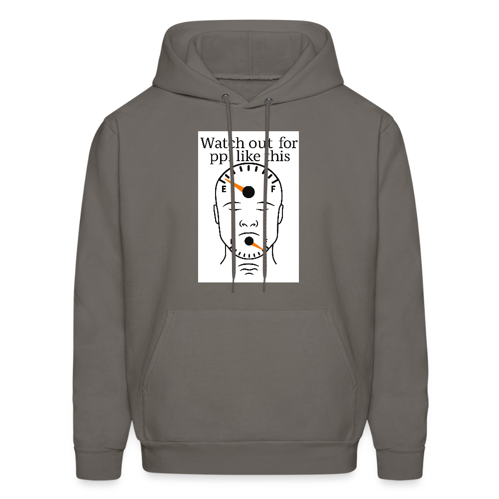 Men's Hoodie EMPTY HEADS FULL MOUTHS - asphalt gray